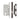 Frelan Hardware - Jedo Escape Lock - 72mm - DIN Standard - Squared; #finish_dark-bronze