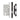 Frelan Hardware - Jedo Escape Lock - 72mm - DIN Standard - Squared; #finish_black