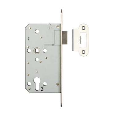 Frelan Hardware - Jedo Escape Lock - 72mm - DIN Standard - Radiused; #finish_satin-stainless-steel