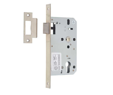 Frelan Hardware - Jedo Latch - 72mm - DIN Standard - Squared; #finish_satin-stainless-steel
