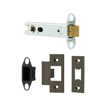 Frelan Hardware - Jedo Heavy Duty Tubular Latch - 45 Degree Short Travel - 102mm; #finish_antique-brass