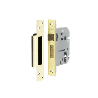 Frelan Hardware - Jedo Euro Profile Sash Lock - 76mm; #finish_polished-brass