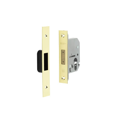 Frelan Hardware - Jedo Euro Profile Dead Lock - 65mm; #finish_polished-brass