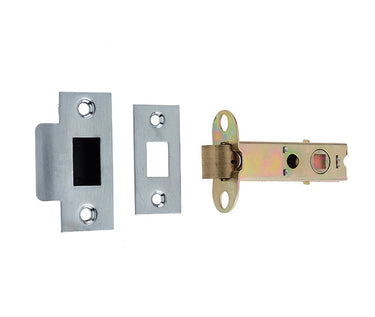 Frelan Hardware - Jedo Double Sprung Tubular Latch - 150mm; #finish_polished-brass-satin-chrome