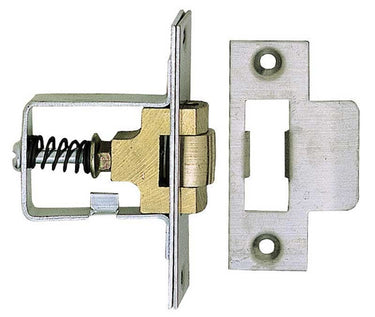 Frelan Hardware - Jedo Roller Bolt Catch - 41mm; #finish_satin-stainless-steel
