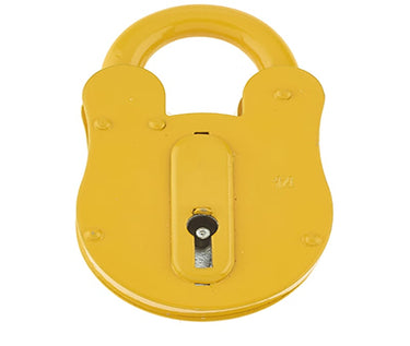 Frelan Hardware - Fire Brigade Padlock - FB14; #finish_yellow