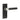 Frelan Hardware - Nero T-Bar Door Handles - Pair - Latch; #finish_black