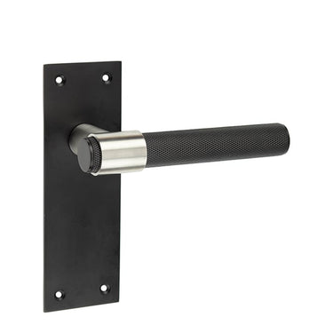 Frelan Hardware - Nero T-Bar Door Handles - Pair - Latch; #finish_black