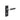 Frelan Hardware - Nero T-Bar Door Handles - Pair - Lock; #finish_black
