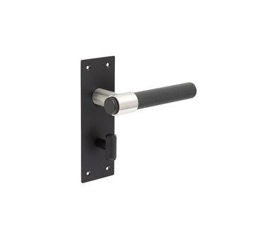 Frelan Hardware - Nero T-Bar Door Handles - Pair - Bathroom; #finish_black