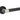 Frelan Hardware - Nero T-Bar Knurled Door Handles on Rose - Pair; #finish_black