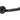 Frelan Hardware - Nero Orbit Door Handles on Rose - Pair - Handle Only; #finish_black