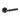 Frelan Hardware - Nero Mitred Door Handles on Rose - Pair - Handle Only; #finish_black