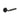 Frelan Hardware - Three One Six Diamond Knurled Door Handles on Rose - Pair; #finish_black