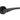 Frelan Hardware - Vecta Door Handles on Rose - Pair; #finish_black