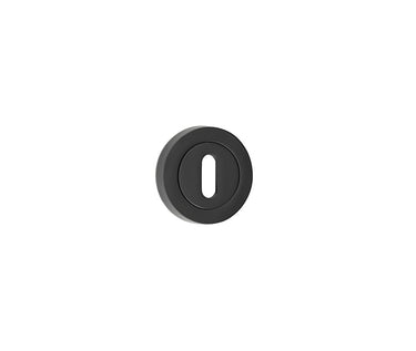 Frelan Hardware - Nero Standard Key Escutcheon - 50mm; #finish_black