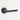 Frelan Hardware - Jedo Petra Door Handles on Rose - Pair; #finish_black
