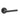Frelan Hardware - Jedo Petra Door Handles on Rose - Pair; #finish_black