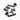 Frelan Hardware - Nero Jet Door Handles on Rose - Pair - Latch & Hinges; #finish_black