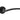 Frelan Hardware - Nero Noir Door Handles on Rose - Pair - Handle Only; #finish_black