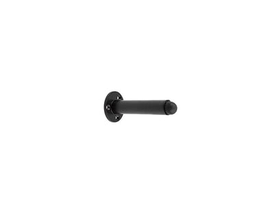 Frelan Hardware - Jedo Cylinder Wall Mounted Door Stop on Rose - 85mm; #finish_black