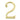 Frelan Hardware - Numerals - 75mm - 2; #finish_polished-brass
