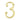 Frelan Hardware - Numerals - 75mm - 3; #finish_polished-brass