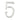 Frelan Hardware - Numerals - 75mm - 5; #finish_polished-chrome