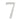Frelan Hardware - Numerals - 75mm - 7; #finish_satin-chrome