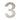 Frelan Hardware - Numerals - 150mm - 3; #finish_satin-stainless-steel