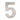 Frelan Hardware - Numerals - 150mm - 5; #finish_satin-stainless-steel