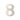 Frelan Hardware - Numerals - 150mm - 8; #finish_satin-stainless-steel