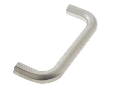 Frelan Hardware - D Shape Stainless Steel 304 Pull Handle - 225mm x 19mm dia. - Single - Bolt Through; #finish_satin-stainless-steel