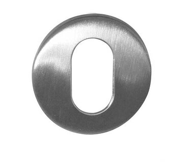 Frelan Hardware - Oval Profile Escutcheon - Grade 304 - 52mm x 8mm; #finish_satin-stainless-steel
