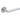 Frelan Hardware - Julian Stainless Steel Door Handles on Rose - Pair - 201 Grade Steel; #finish_satin-stainless-steel
