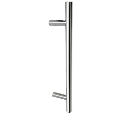 Frelan Hardware - Stainless Steel Guardsman Pull Handle - 400mm x 19mm dia. - Single - Bolt Through; #finish_satin-stainless-steel