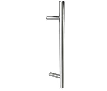 Frelan Hardware - Stainless Steel Guardsman Pull Handle - 750mm x 25mm dia. - Single - Bolt Through; #finish_satin-stainless-steel