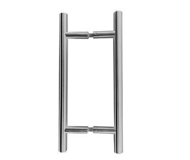 Frelan Hardware - Stainless Steel Guardsman Pull Handle - 800mm - Pair - Back to Back; #finish_satin-stainless-steel