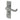 Frelan Hardware - Victorian Scroll Door Handles - Pair - Bathroom; #finish_satin-chrome