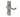 Frelan Hardware - Victorian Scroll Door Handles - Pair - Bathroom; #finish_satin-chrome