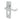 Frelan Hardware - Victorian Scroll Door Handles - Pair - Euro Lock; #finish_polished-chrome