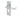 Frelan Hardware - Victorian Scroll Door Handles - Pair - Euro Lock; #finish_polished-chrome