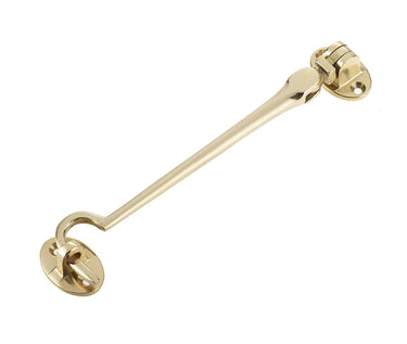 Frelan Hardware - Jedo Brass Cabin Hooks - 150mm; #finish_polished-brass