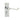 Frelan Hardware - Victorian Scroll Door Handles - Short - Pair - Bathroom; #finish_polished-chrome