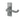 Frelan Hardware - Victorian Scroll Door Handles - Short - Pair - Bathroom; #finish_satin-chrome
