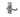 Frelan Hardware - Victorian Scroll Door Handles - Short - Pair - Bathroom; #finish_satin-chrome