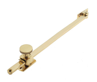 Frelan Hardware - Jedo Sliding Screw Down Casement Stays - 250mm; #finish_polished-brass