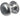 Frelan Hardware - Jedo Mushroom Door Knobs - 51mm - Pair; #finish_satin-chrome