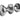 Frelan Hardware - Jedo Kontrax Rim Door Knobs - Pair; #finish_polished-chrome
