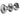 Frelan Hardware - Jedo Kontrax Rim Door Knobs - Pair; #finish_polished-chrome